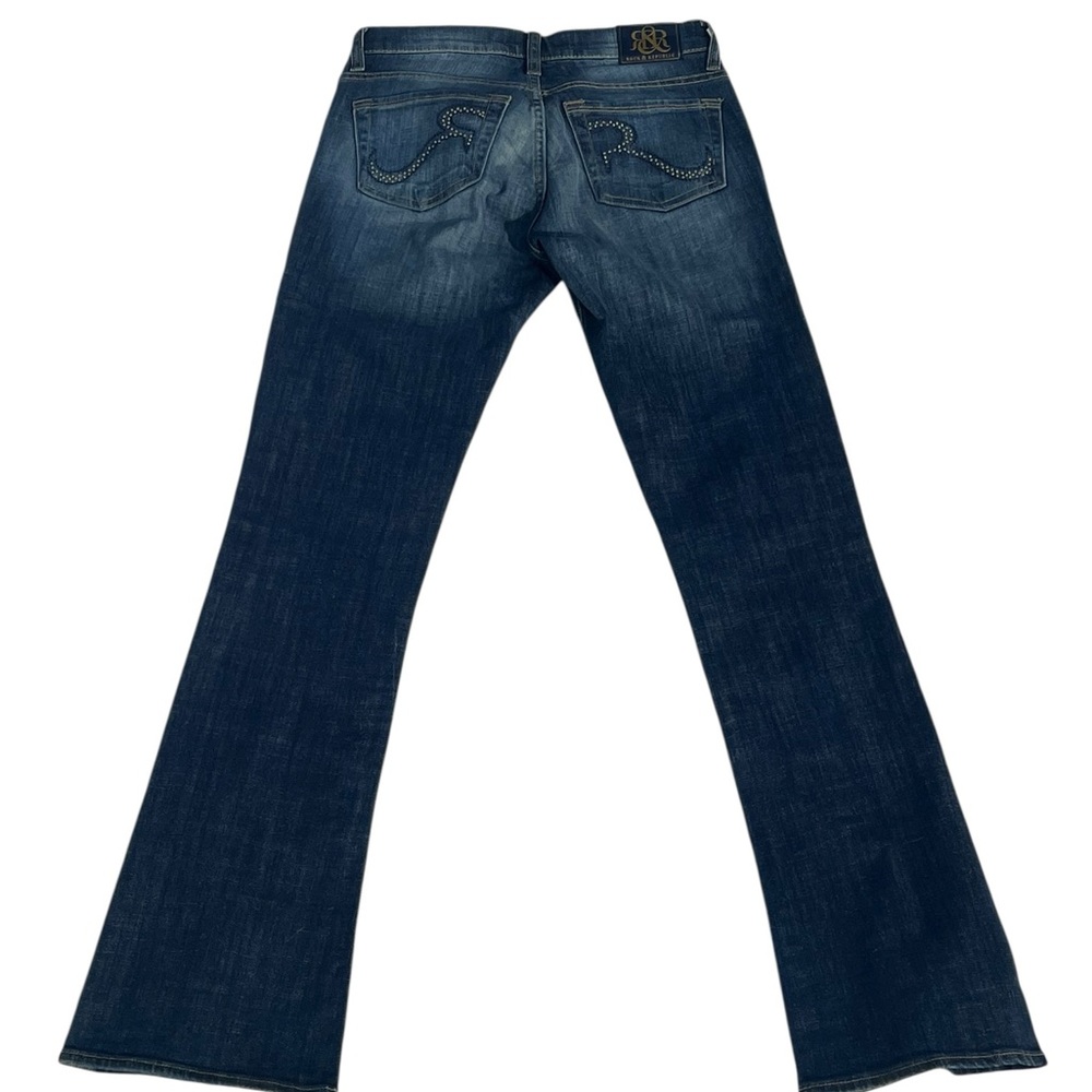 Rock & Republic Kasandra Bootcut Jeans Size 4 Studded Y2K Medium Wash